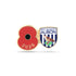 West Bromwich Albion Poppy Football Pin 2026
