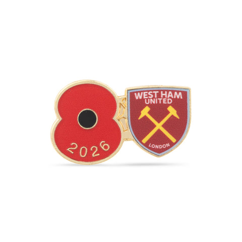 West Ham United Poppy Football Pin 2026