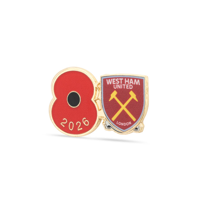 West Ham United Poppy Football Pin 2026