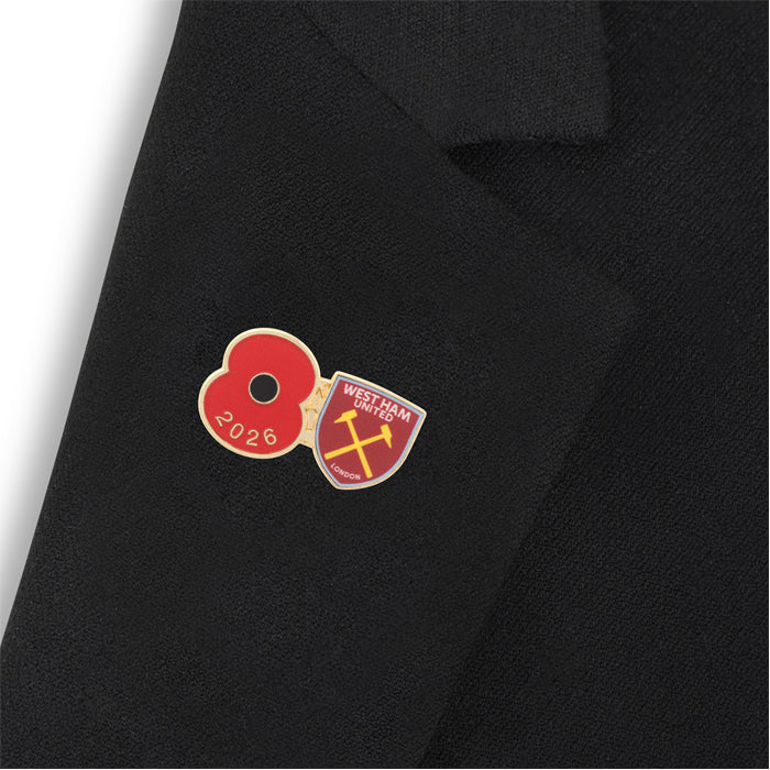 West Ham United Poppy Football Pin 2026