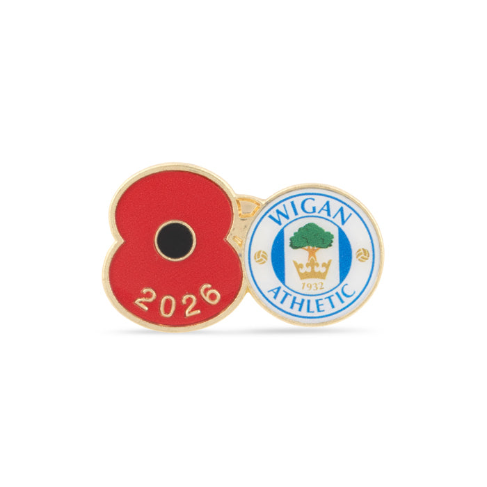 Wigan Athletic Poppy Football Pin 2026