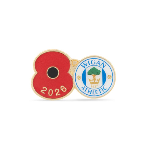 Wigan Athletic Poppy Football Pin 2026