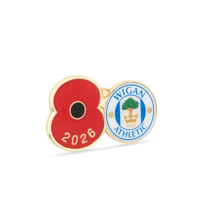 Wigan Athletic Poppy Football Pin 2026