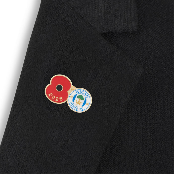 Wigan Athletic Poppy Football Pin 2026