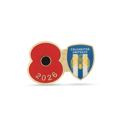 Colchester United Poppy Football Pin 2026