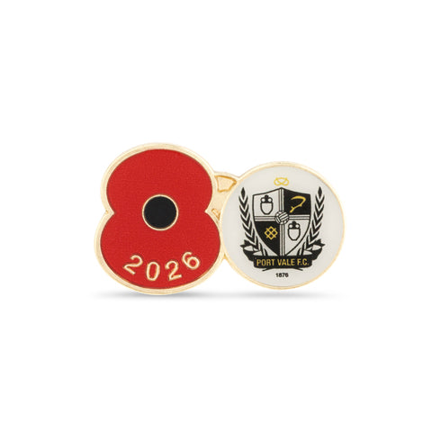Port Vale Poppy Football Pin 2026