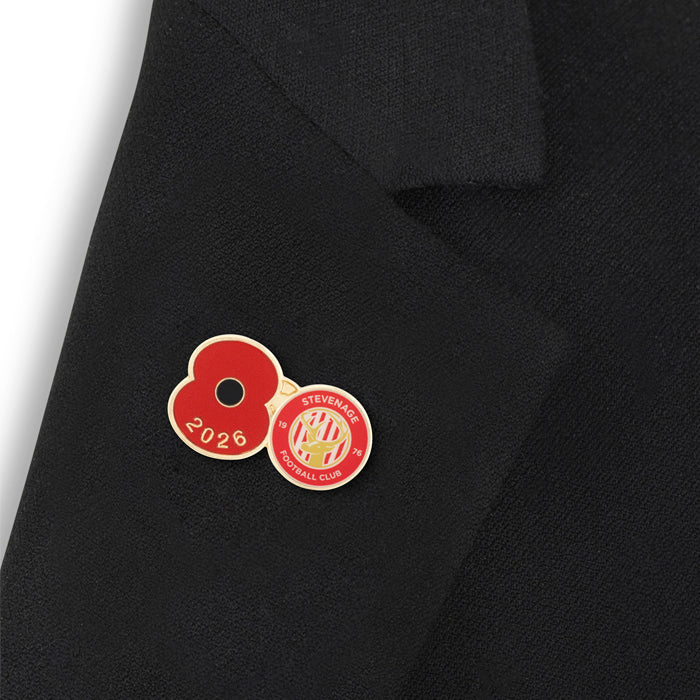 Stevenage Poppy Football Pin 2026