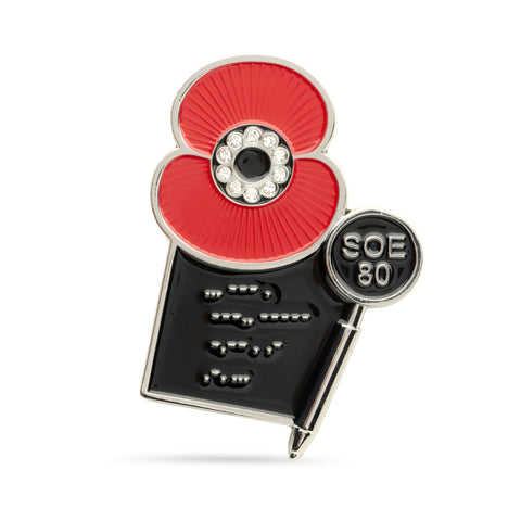 SOE 80 Poppy Badge
