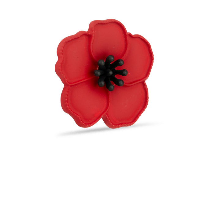 Poppy with Beaded Centre Pin