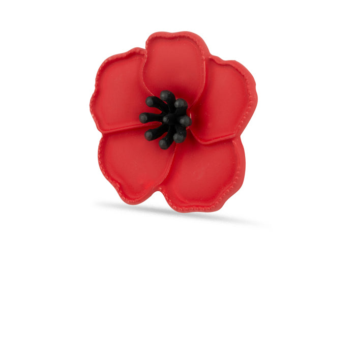 Poppy with Beaded Centre Pin