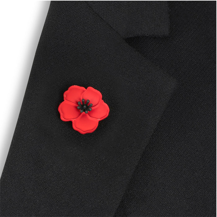 Poppy with Beaded Centre Pin