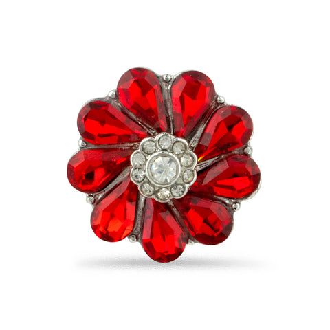 Poppy Wreath Gem Pin