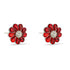 Poppy Wreath Gem Earrings