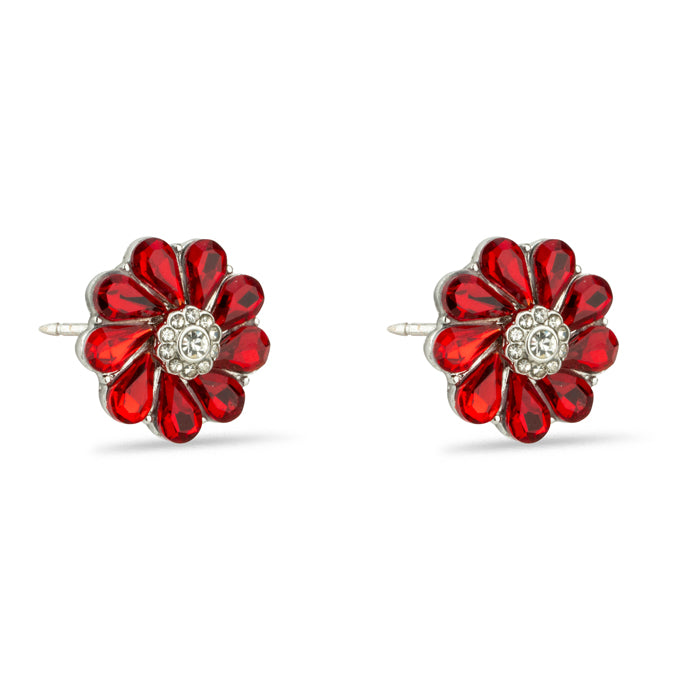 Poppy Wreath Gem Earrings