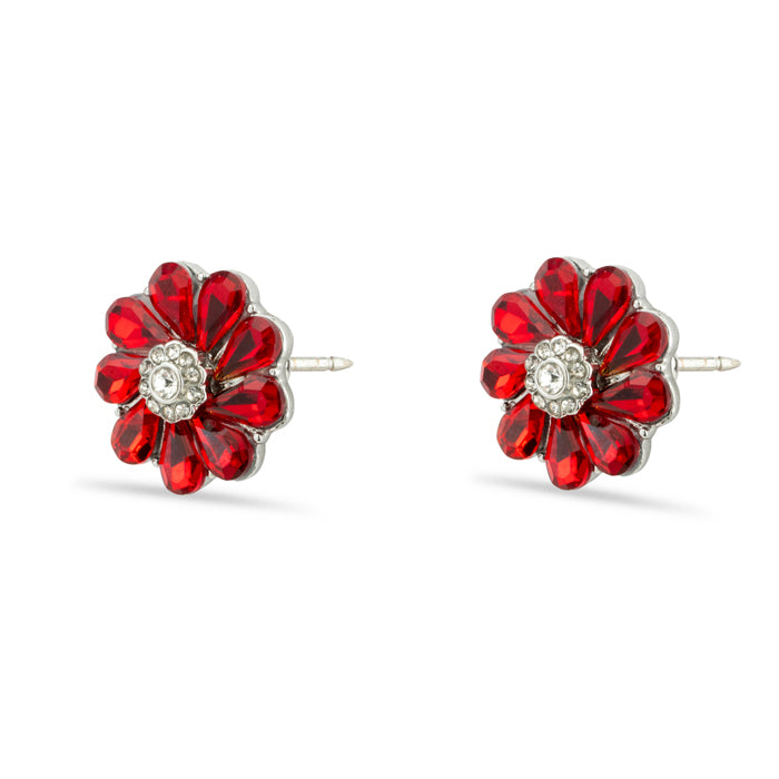 Poppy Wreath Gem Earrings