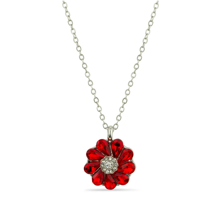 Poppy Wreath Gem Necklace