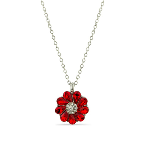 Poppy Wreath Gem Necklace