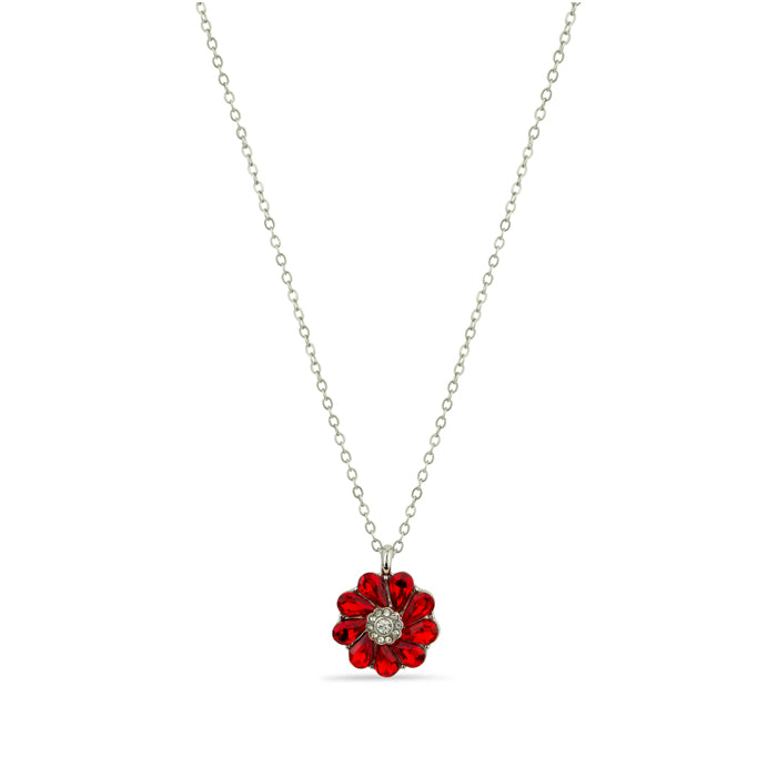 Poppy Wreath Gem Necklace