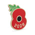 Large Poppy Dated Lapel Pin 2026