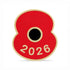 Large Poppy Dated Lapel Pin 2026