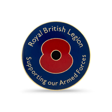 Armed Forces Day Poppy Lapel Pin