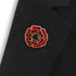 British Pewter 3D Blooming Poppy Brooch