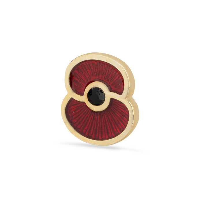 British Pewter Gold Poppy Pin