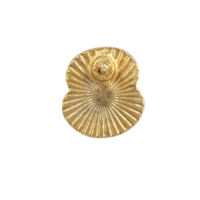 British Pewter Gold Poppy Pin