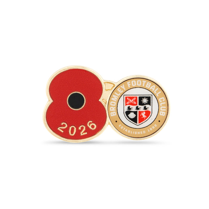 Bromley Poppy Football Pin 2026