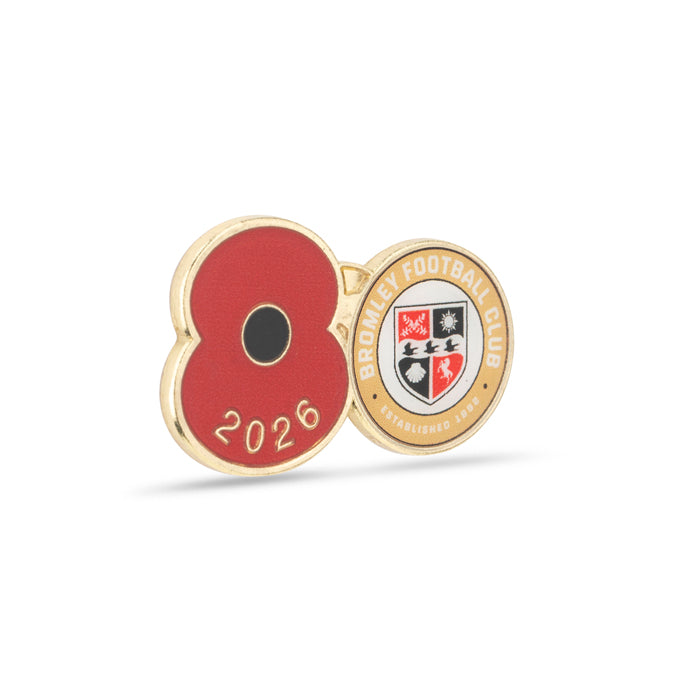 Bromley Poppy Football Pin 2026