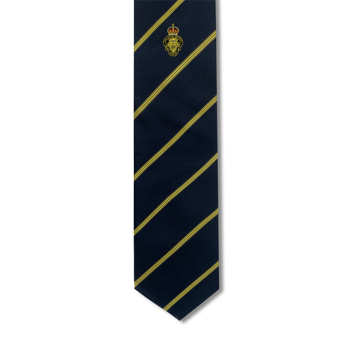 MEMBERS Navy Gold Stripe Single Motif Tie