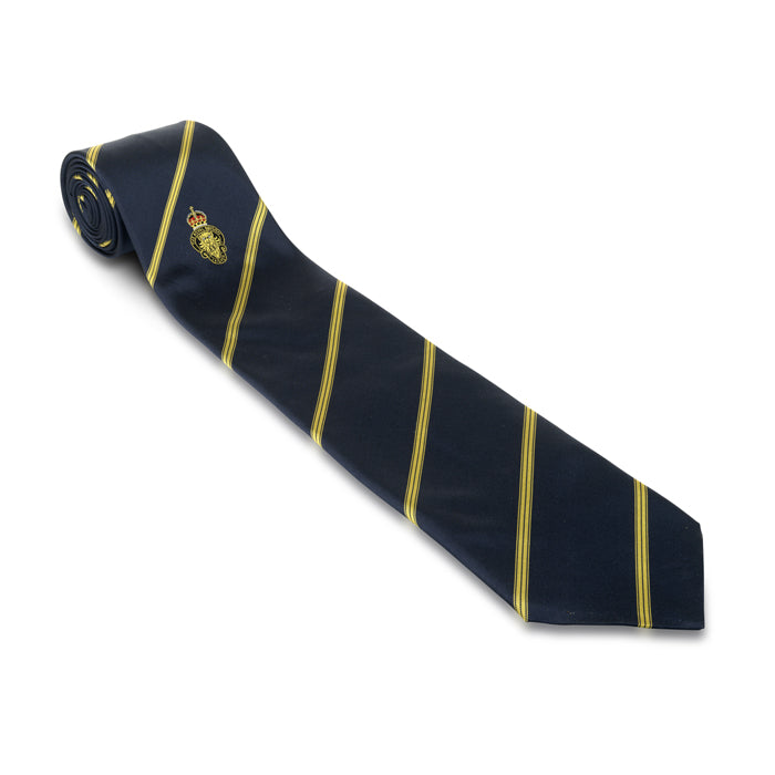MEMBERS Navy Gold Stripe Single Motif Tie