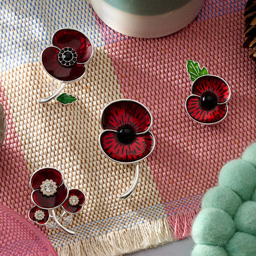 Poppy Brooches