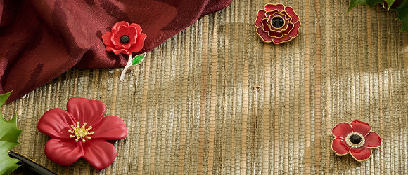 Poppy Brooches