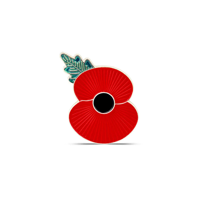 Magnetic Ridge Poppy Lapel Badge