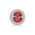 British Pewter Round Poppy Pin