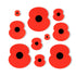 Poppy Vinyl Car Stickers - Pack of 10