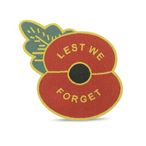 Lest We Forget Iron On Poppies For Kits - Pack of 15