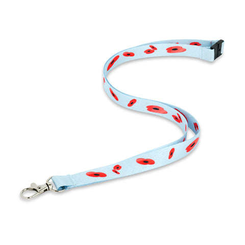 Falling Poppies Kids Lanyard