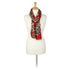 Poppy and Leopard Recycled Scarf