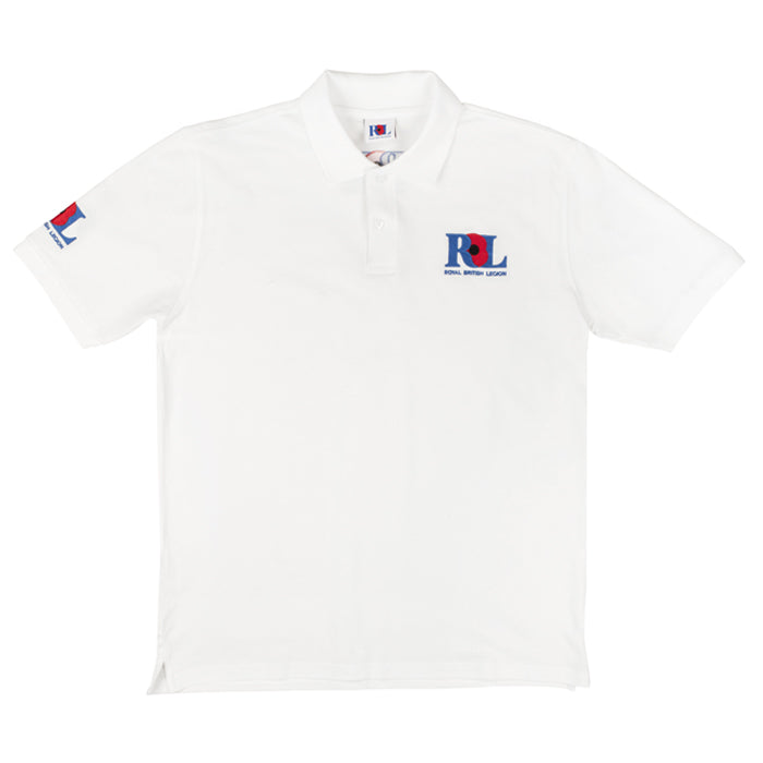 Royal British Legion White Polo Shirt