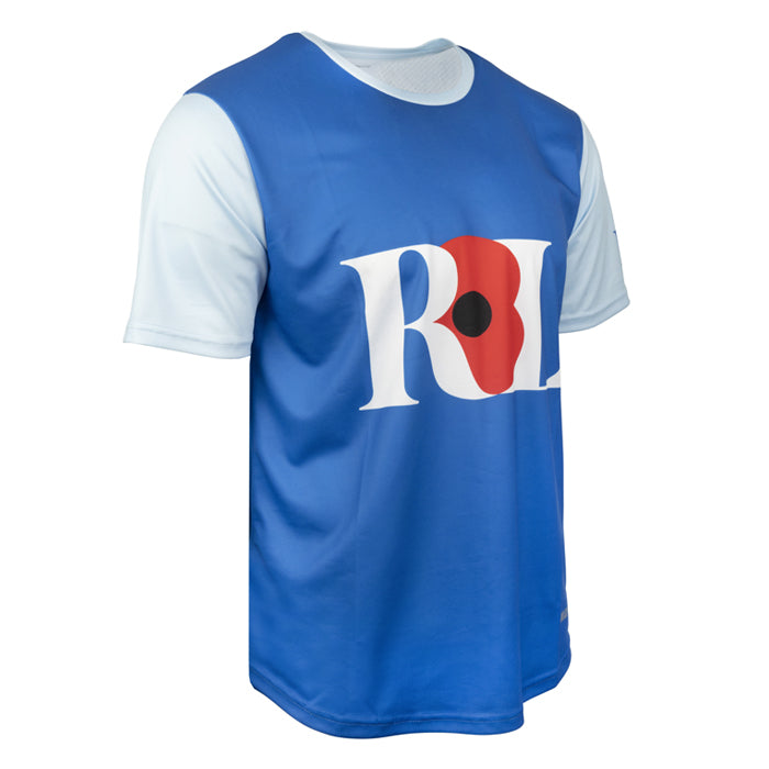 Royal British Legion Blue Tech T Shirt Poppy Shop UK