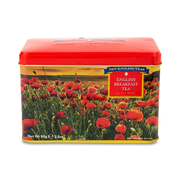 Poppy Tea Tin Traditional English Tea