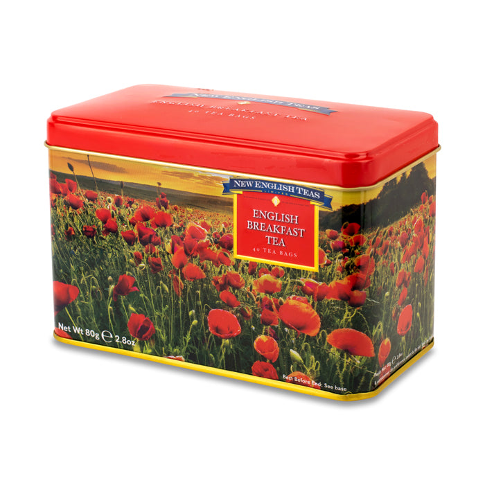 Poppy Tea Tin Traditional English Tea