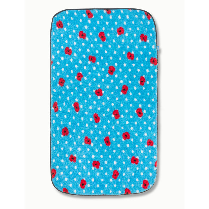 Poppy and Polka Dots Pet Fleece Blanket