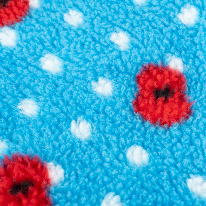 Poppy and Polka Dots Pet Fleece Blanket