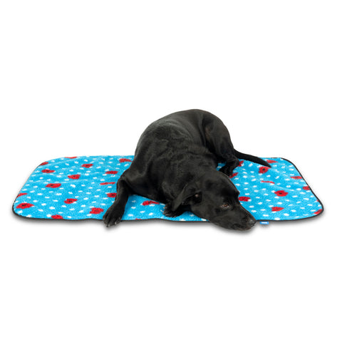 Poppy and Polka Dots Pet Fleece Blanket