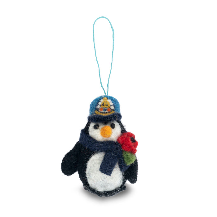 RAF Penguin Poppy Felt Christmas Decoration