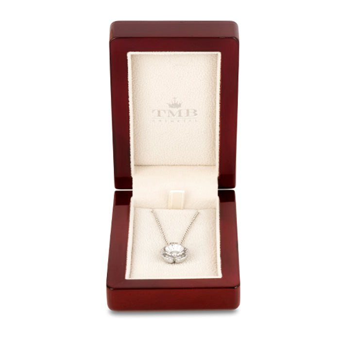 Spitfire Poppy Silver Necklace