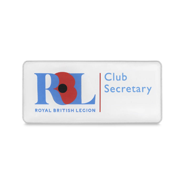 Members RBL Club Secretary Badge